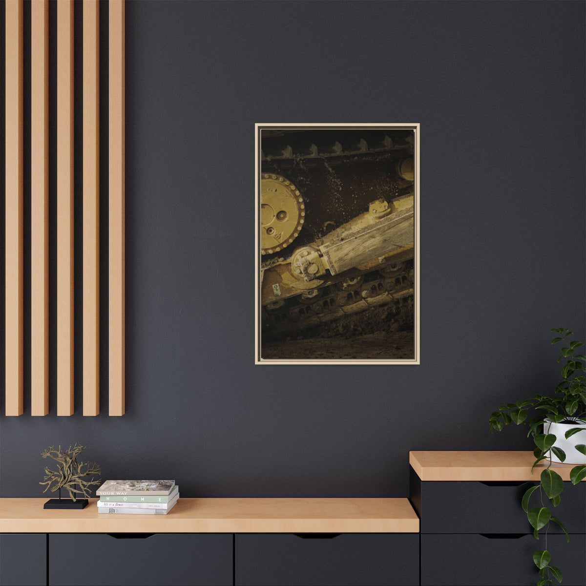 D6 Undercarriage Closeup Triptych| Framed | Right Panel