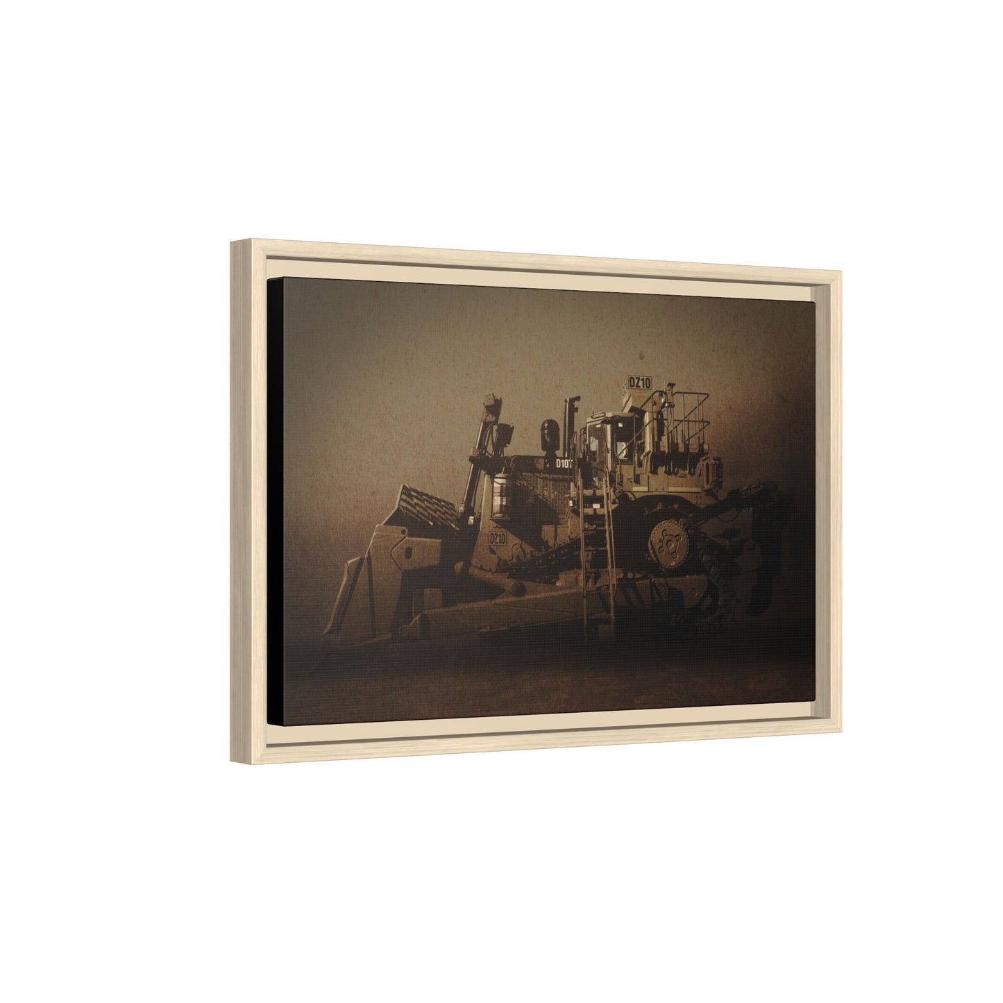 Classic D10Z Dozer | Framed Wall Art on Stretched Canvas