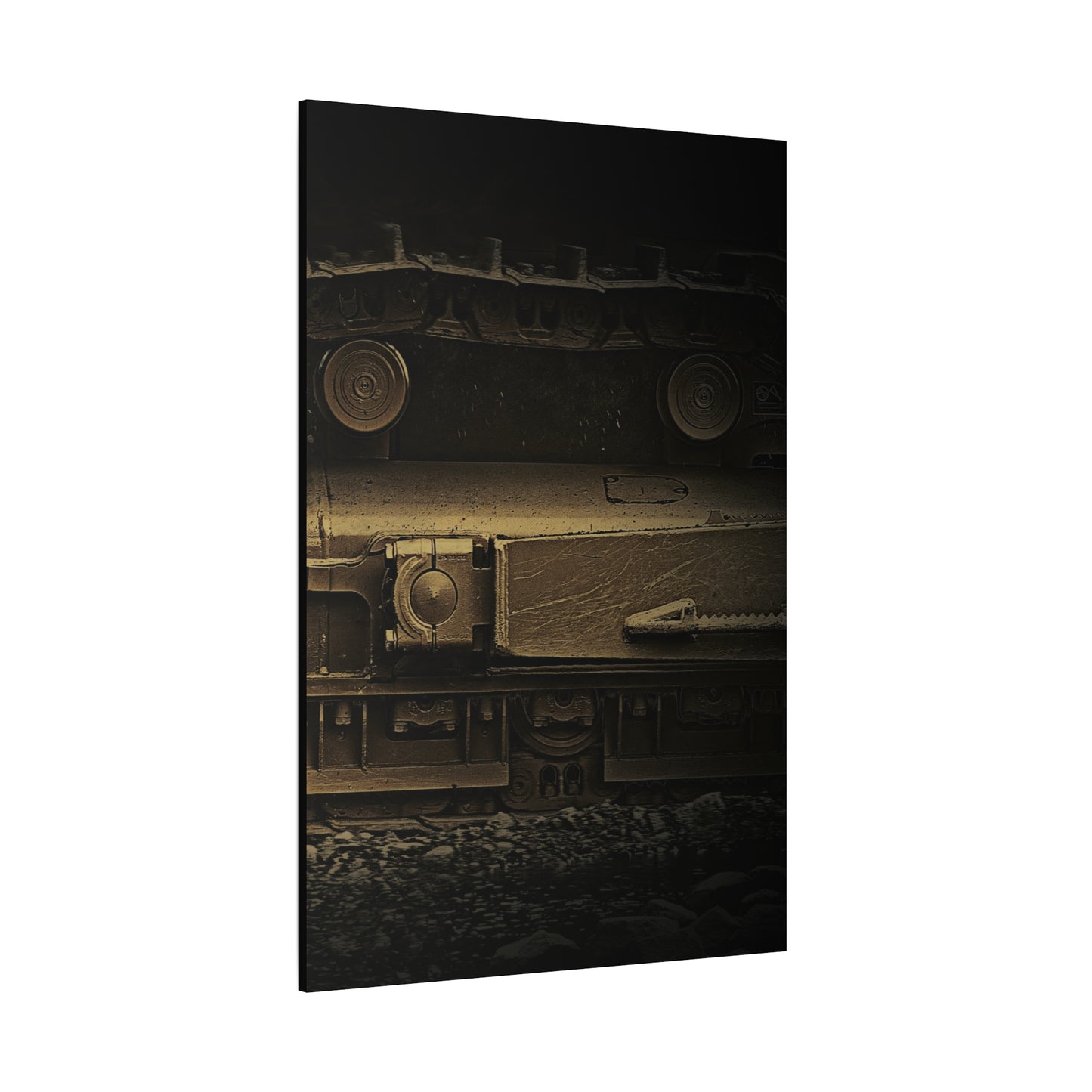 Dramatic Undercarriage Track Right | Stretched Canvas Wall Art | Unframed