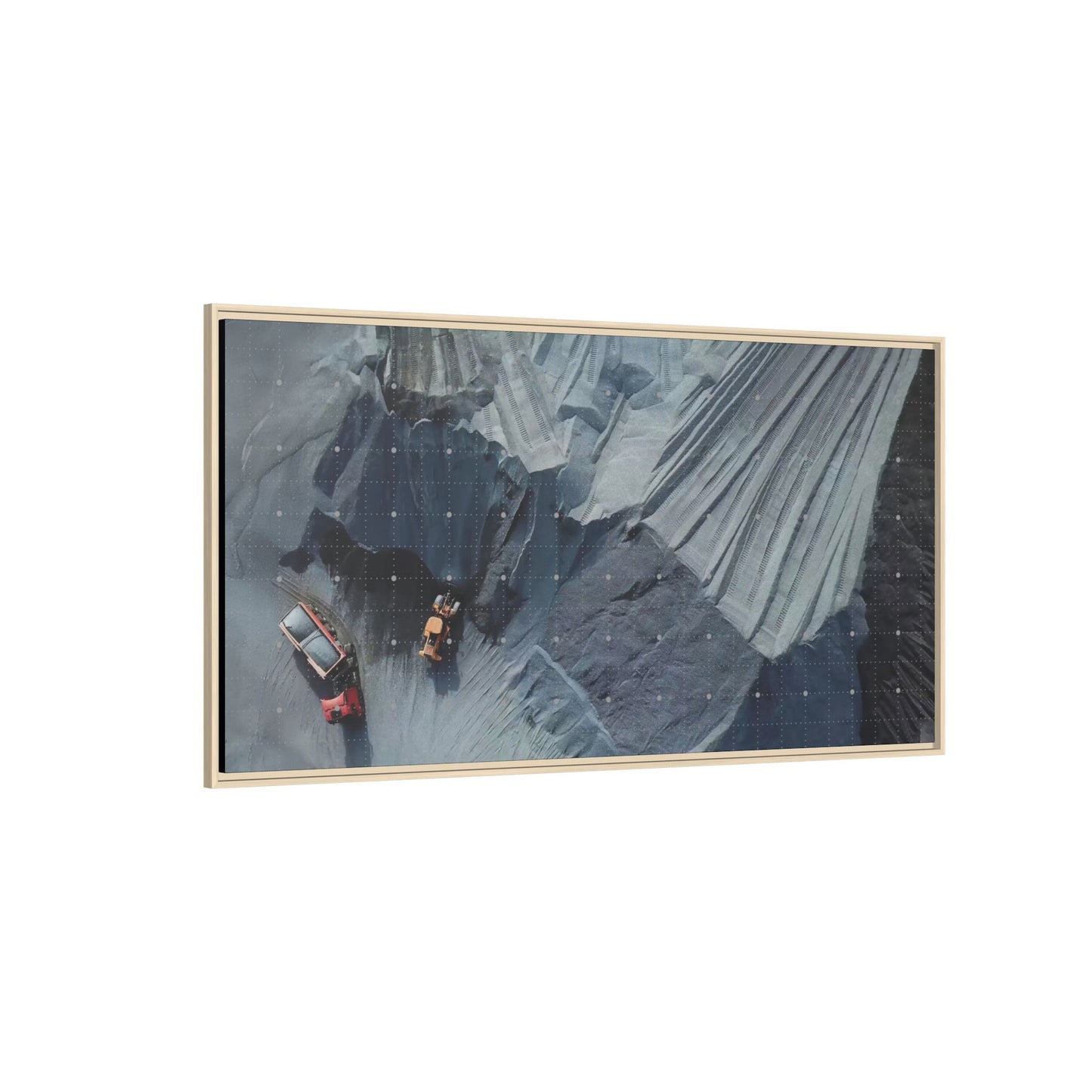 Drone Photo Job Site - Earth Moving - Photo Art on Framed Canvas