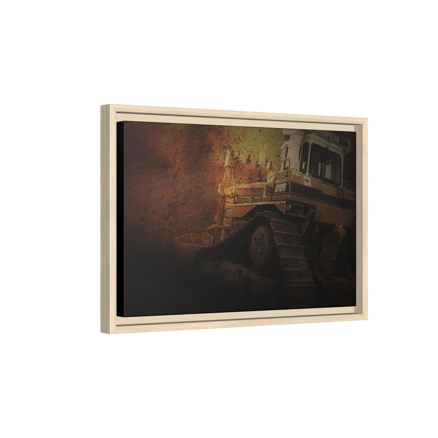 D10 Dramatic Dozer | Framed Wall Art on Stretched Canvas