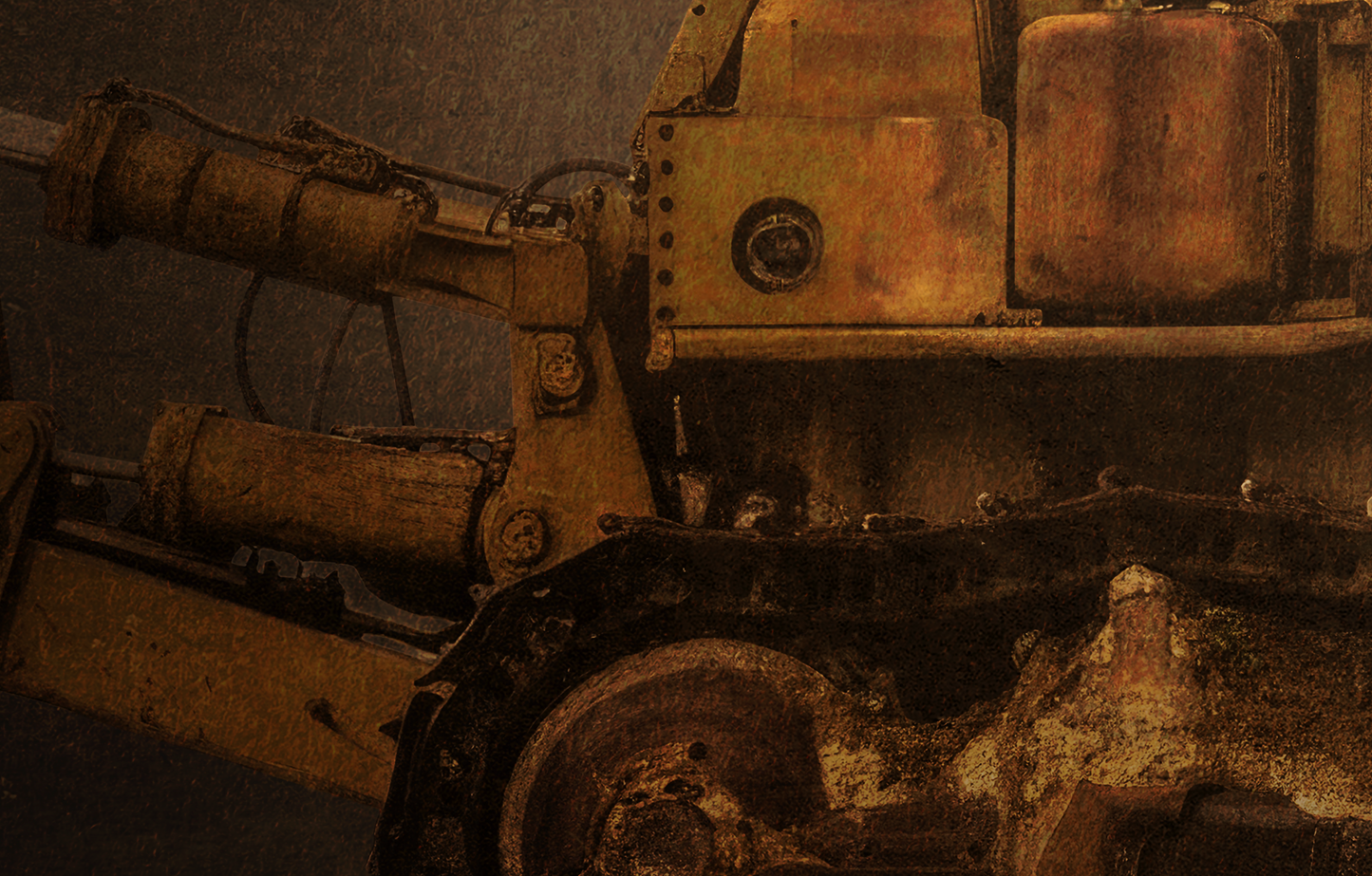 Classic D8 Dozer | Framed Wall Art on Stretched Canvas