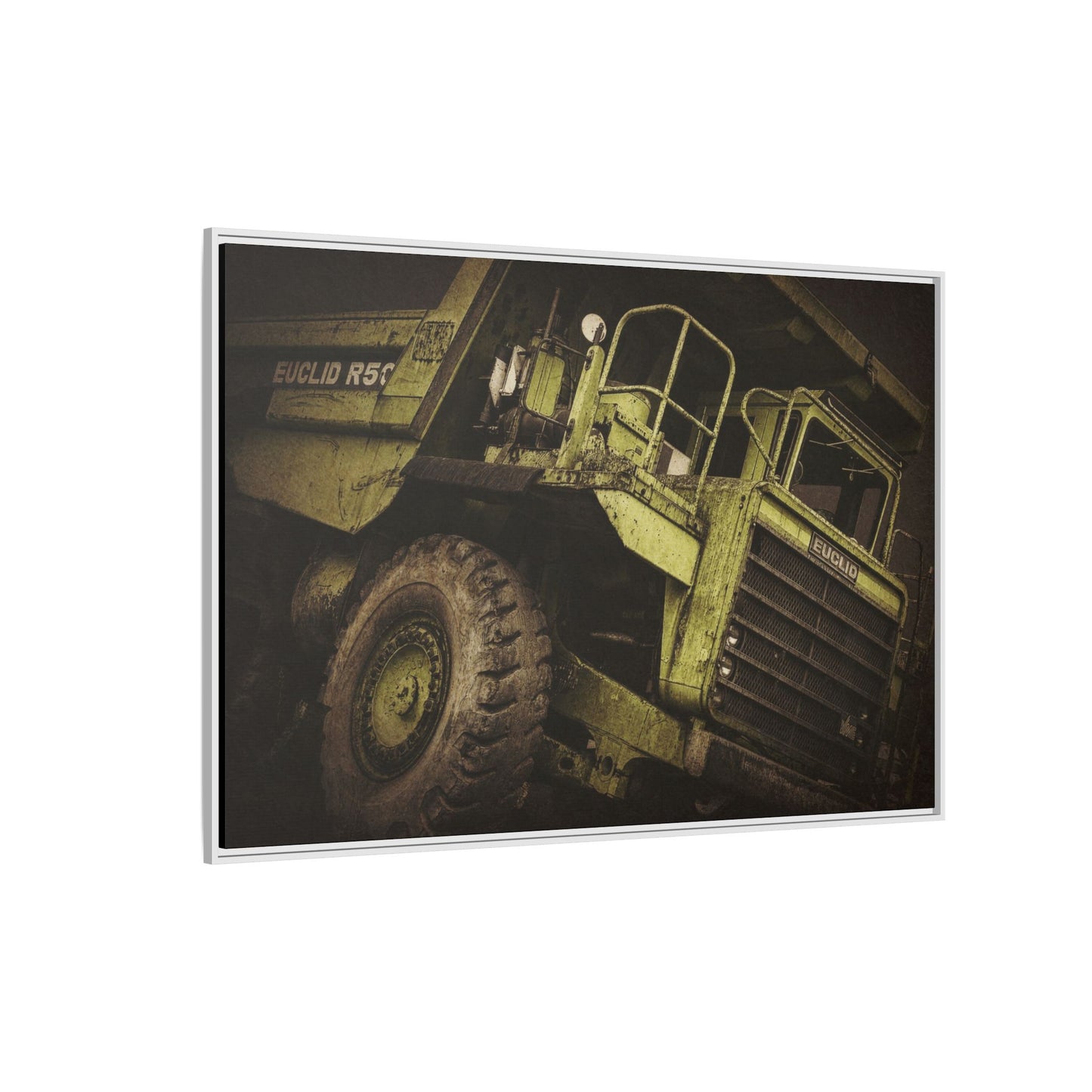 Classic Euclid Hauler Action | Framed Wall Art on Stretched Canvas