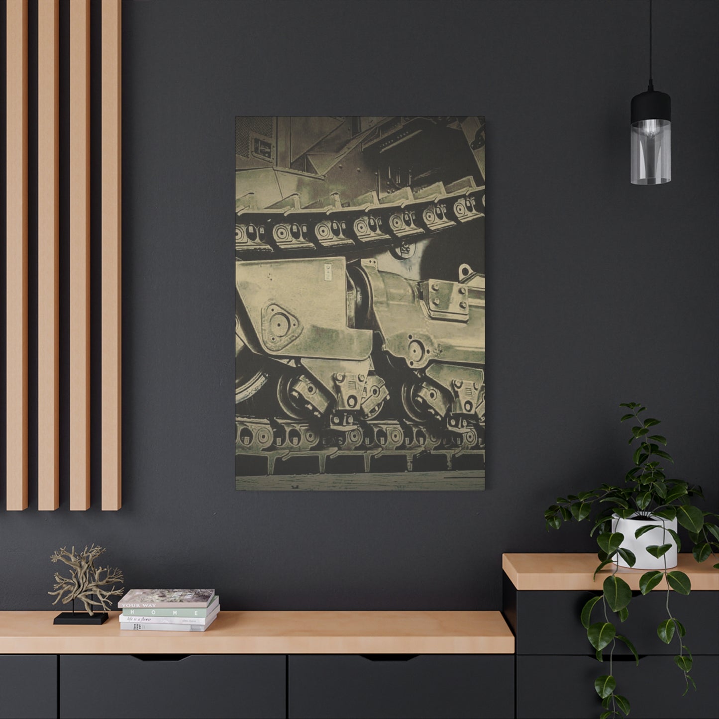 D11 Track Action | Triptych | Center Panel | Unframed
