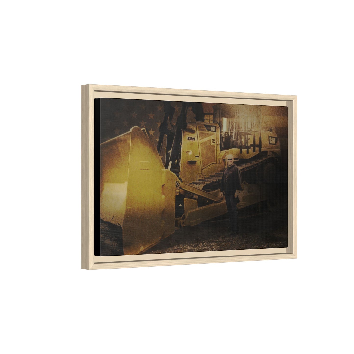 Personalized - Shane Todd - D9T Dozer | Photo Wall Art on Framed Canvas