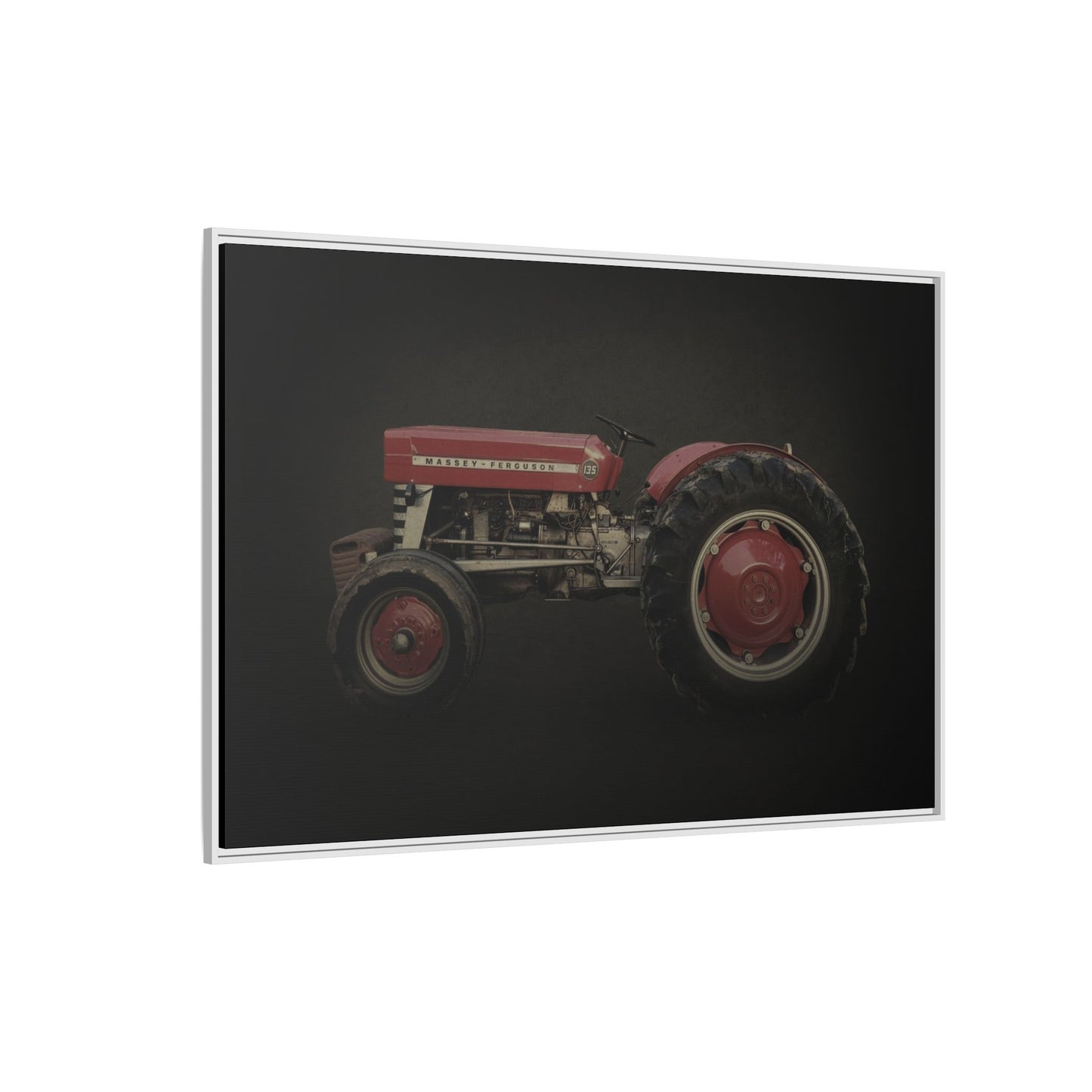 Classic Massey 135 Vintage Photo Wall Art on Stretched Canvas
