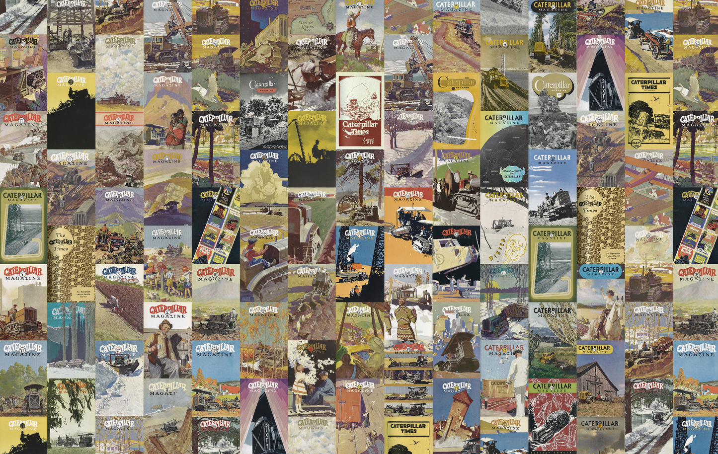 CAT Vintage Magazine Wall