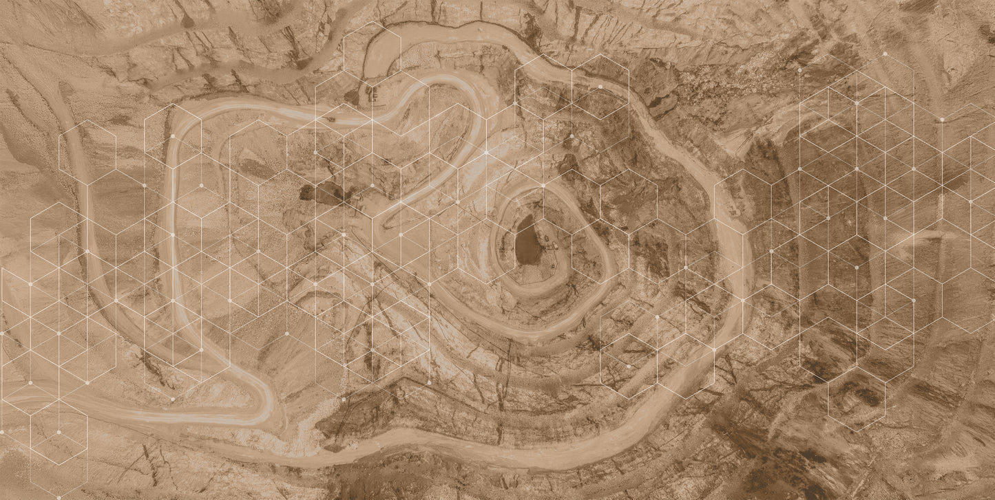 Mining Aerial Satellite Photo Art