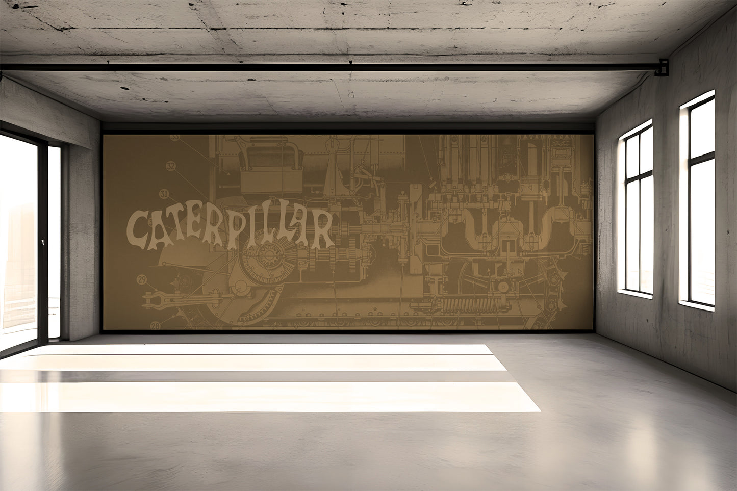 Caterpillar Crawler Art