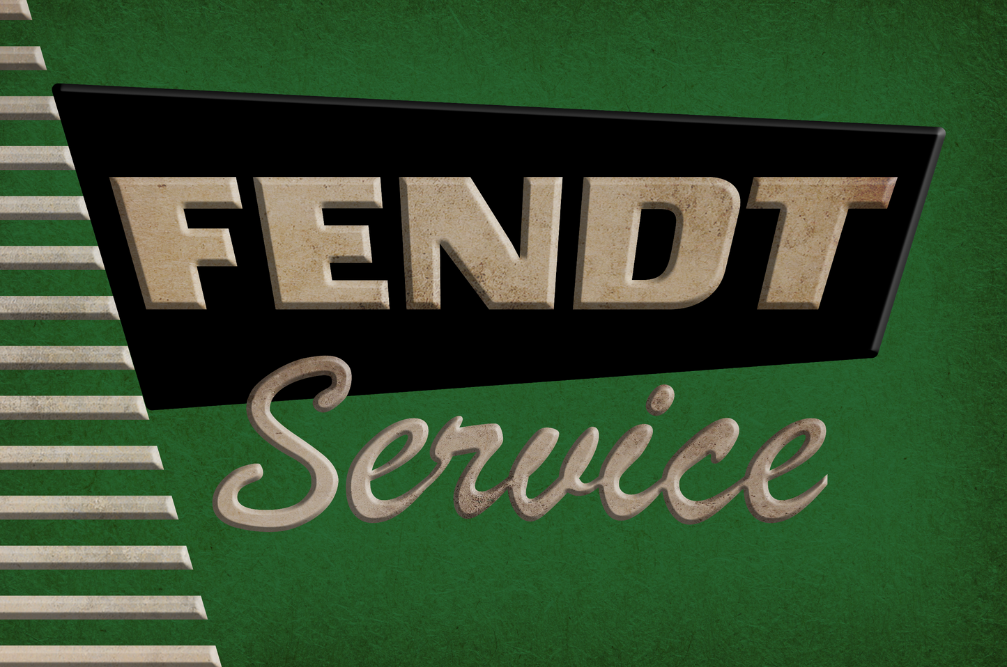 Vintage Fendt Service Sign Art Mural Wallcovering