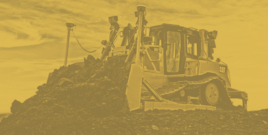 Featured machine: CAT D6T Dozer in a Duotone effect.
