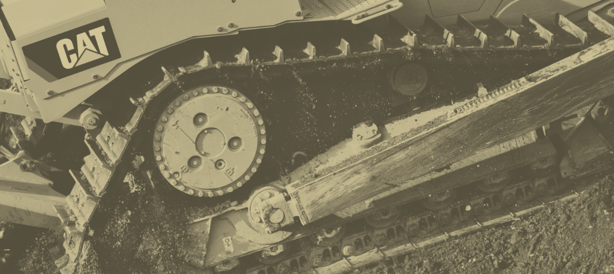 CAT Dozer Undercarriage Mural