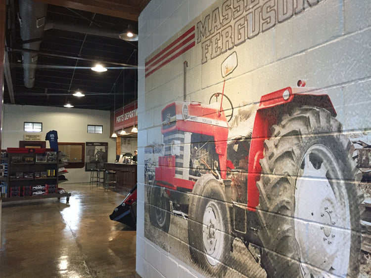 Vintage Tractor Wall Covering