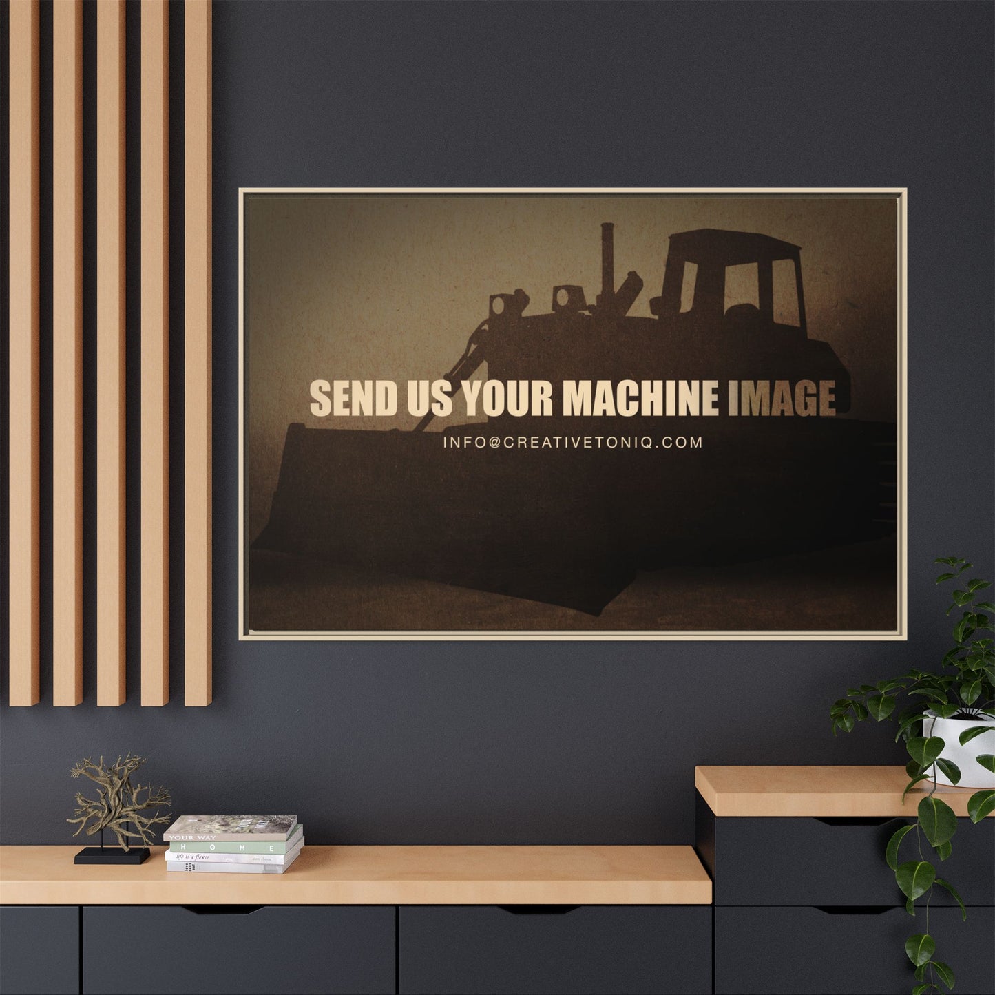 Personalized Machine Art | Framed Photo Wall Art on Canvas