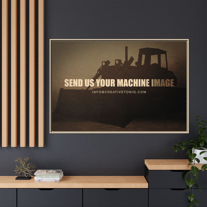 Personalized Machine Art | Framed Photo Wall Art on Canvas