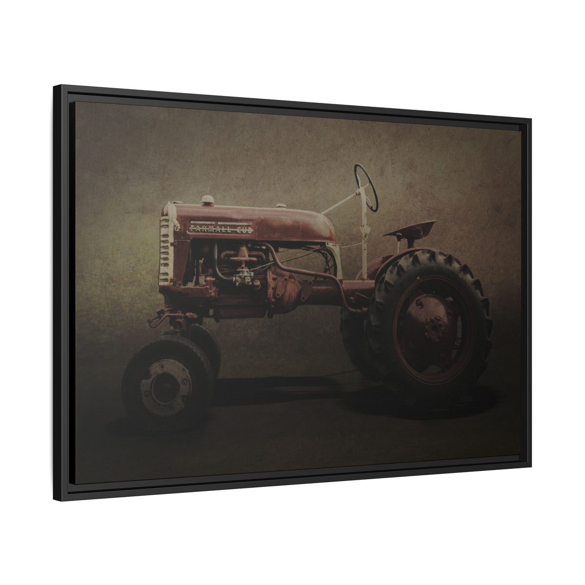 Vintage Farmall Cub Tractor | Framed Wall Art on Stretched Canvas