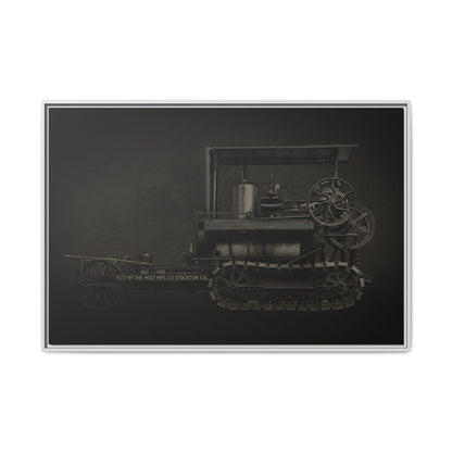 Vintage Holt Crawler Photo Wall Art on Canvas | Industrial Artwork