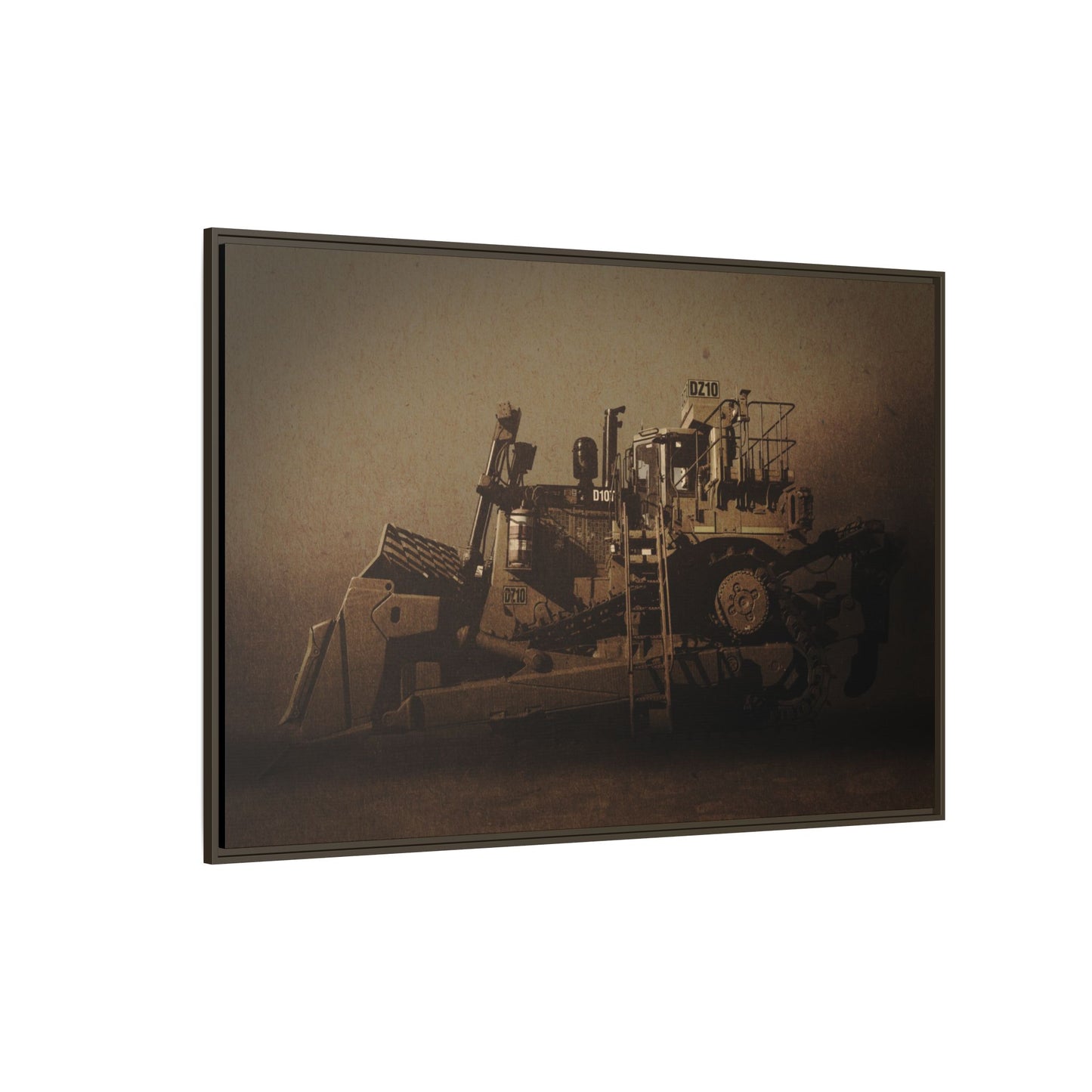 Classic D10Z Dozer | Framed Wall Art on Stretched Canvas
