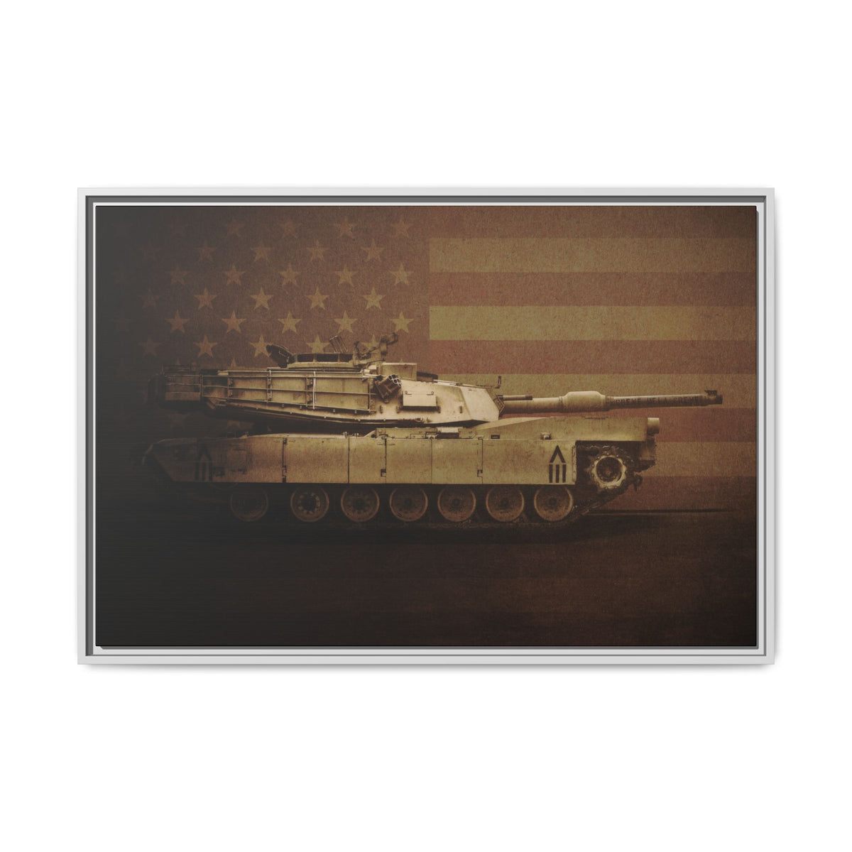 Abrams M1 Tank | Framed Wall Art on Stretched Canvas