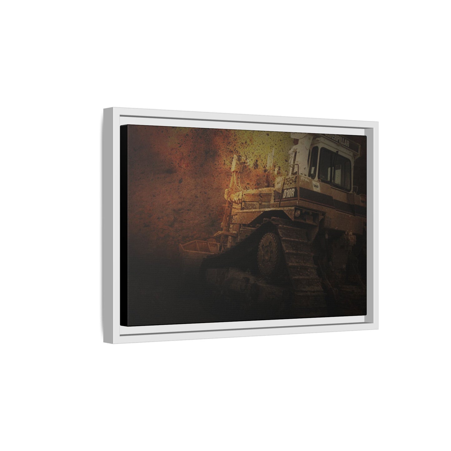 D10 Dramatic Dozer | Framed Wall Art on Stretched Canvas
