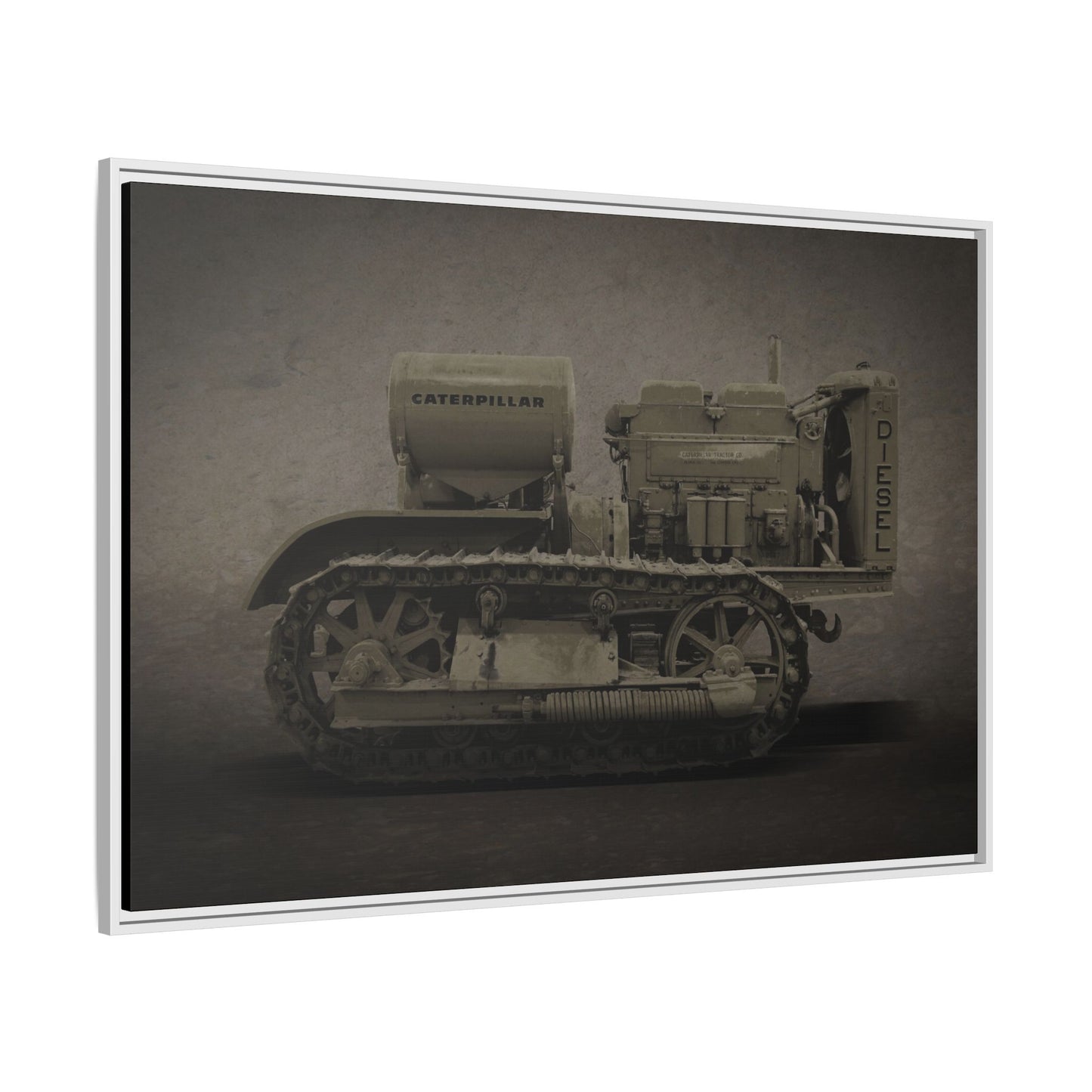 Vintage 60 'Diesel' Crawler | Framed Photo Wall Art on Canvas