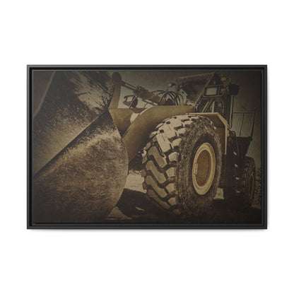 Big Bucket Loader | Framed Wall Art on Stretched Canvas