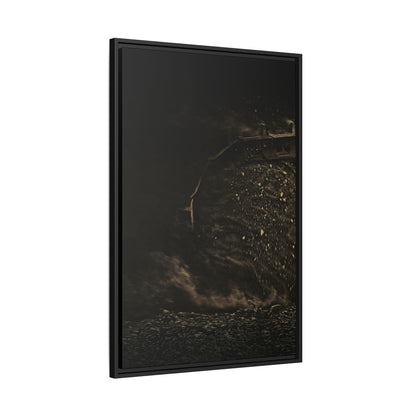 Epic Dozer Track Triptych Left | Matte Canvas Print (Framed)