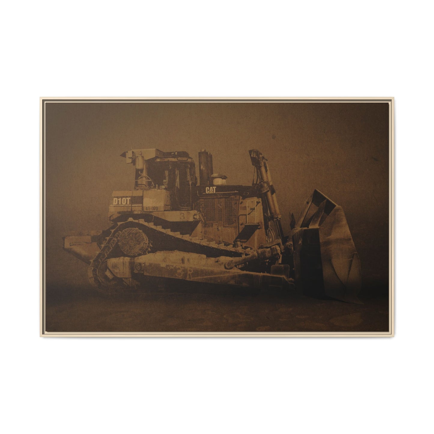Classic Crawler D10T Photo Wall Art on Canvas