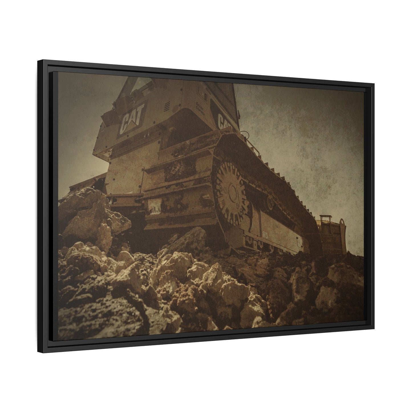 D5K2 Top of the Hill Dozer  | Photo Art on Framed Canvas