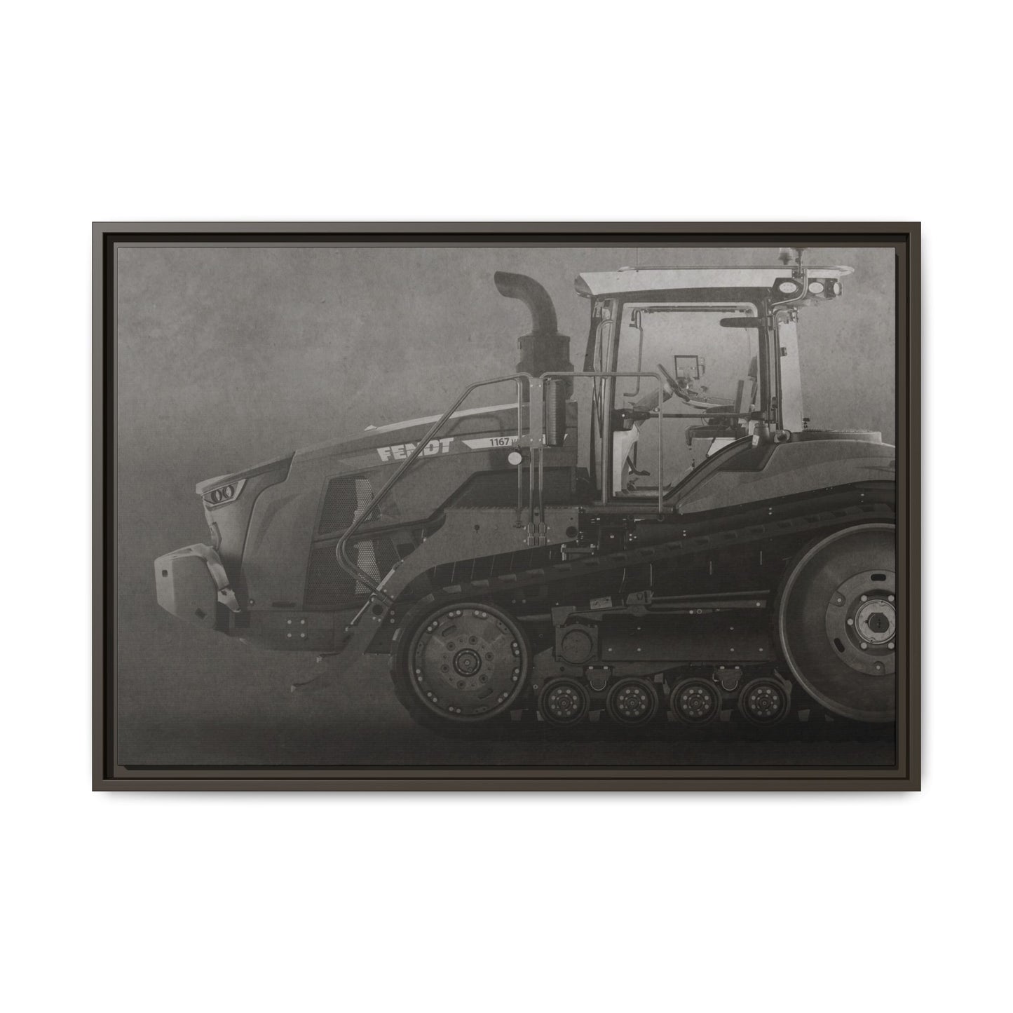 Fendt 110 Track Side View | Framed Photo Wall Art on Canvas