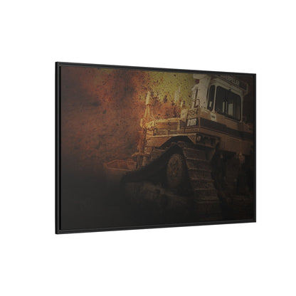 D10 Dramatic Dozer | Framed Wall Art on Stretched Canvas