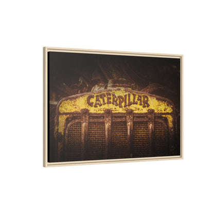 Weathered & Worn Vintage Crawler Grill | Framed Wall Art on Stretched Canvas