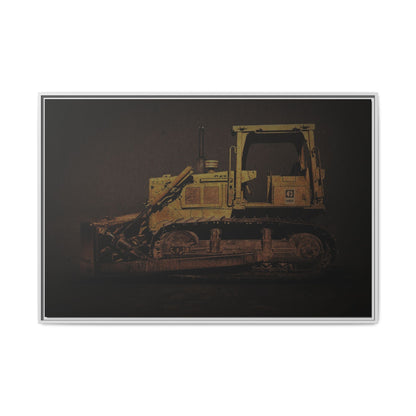 Classic D6D Dozer | Framed Wall Art on Stretched Canvas