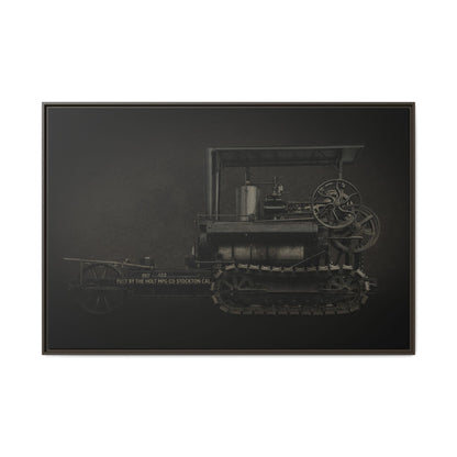 Vintage Holt Crawler Photo Wall Art on Canvas | Industrial Artwork