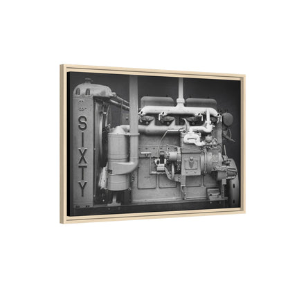 Vintage Caterpillar Power System Sixty Wall Art on Framed Canvas