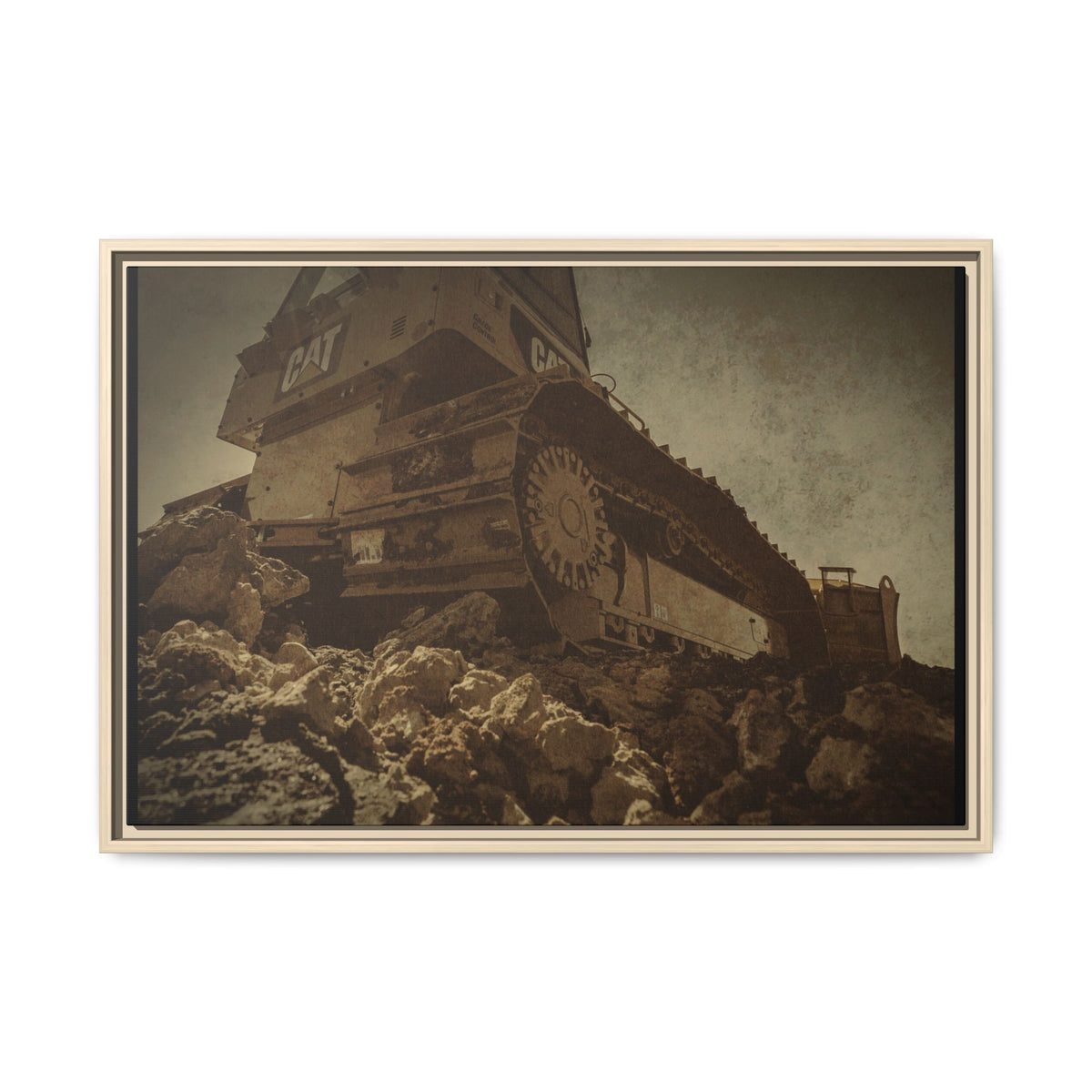 D5K2 Top of the Hill Dozer  | Photo Art on Framed Canvas