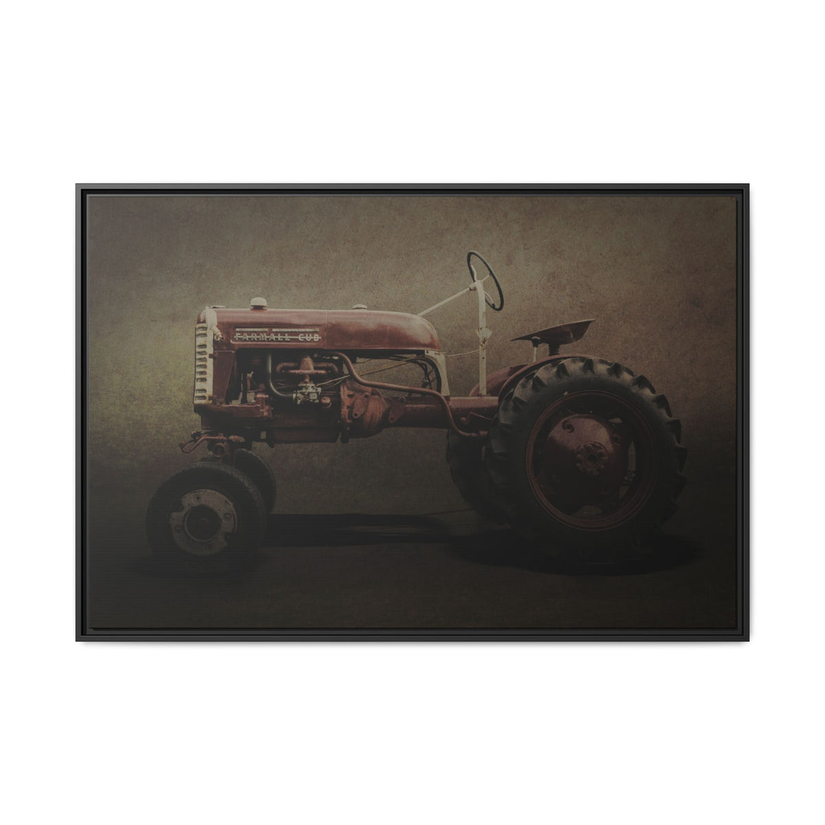 Vintage Farmall Cub Tractor | Framed Wall Art on Stretched Canvas