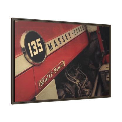Vintage Massey 135 Close Up | Framed Wall Art on Stretched Canvas