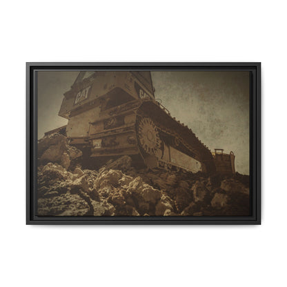 D5K2 Top of the Hill Dozer  | Photo Art on Framed Canvas