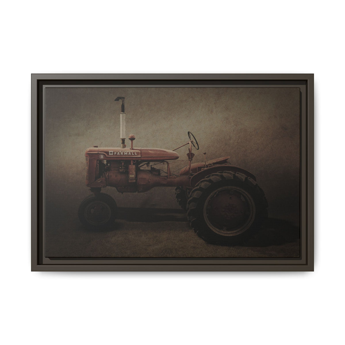 Vintage Farmall Model B Tractor | Framed Wall Art on Stretched Canvas