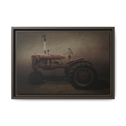 Vintage Farmall Model B Tractor | Framed Wall Art on Stretched Canvas