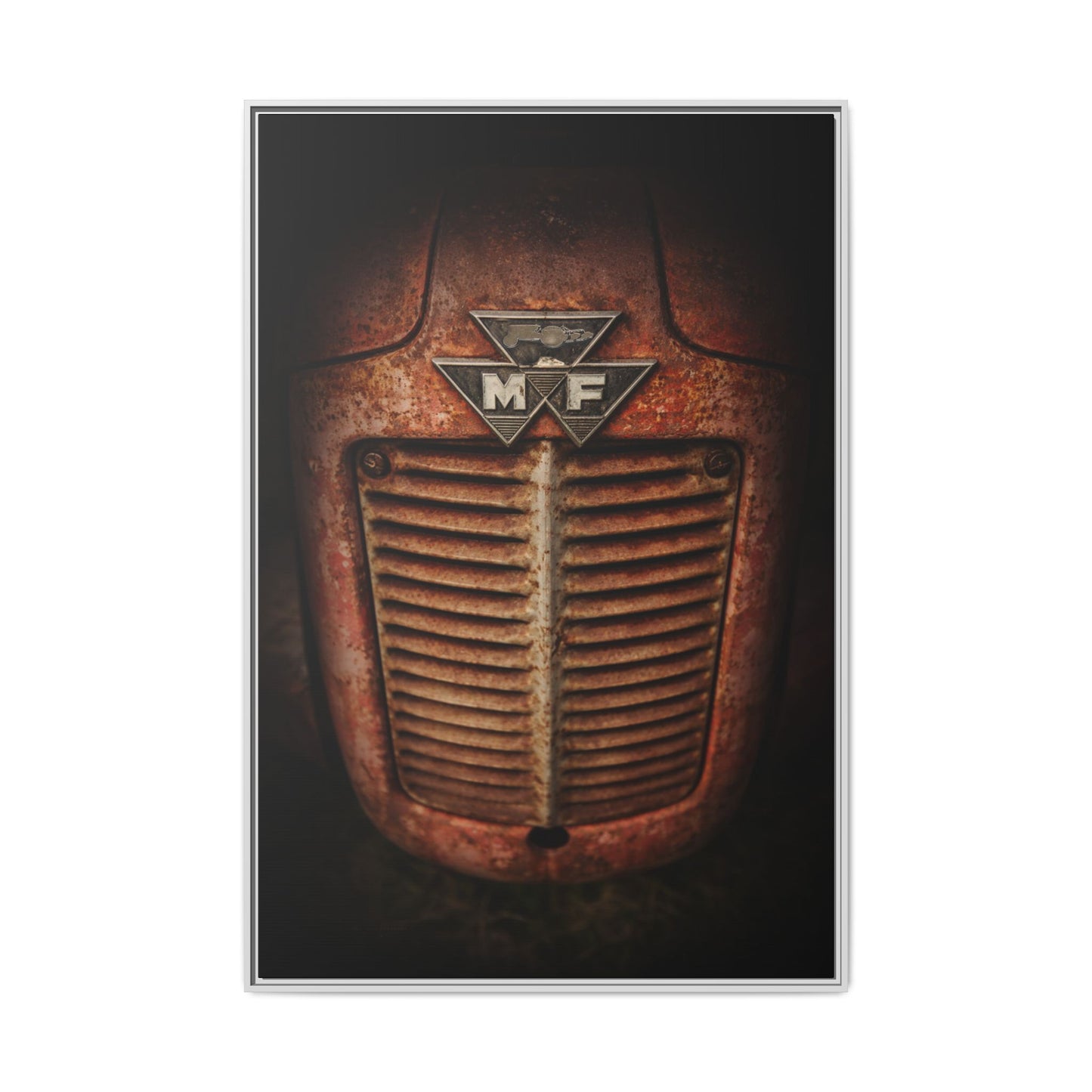 Vintage Rusty Massey Grill on Canvas