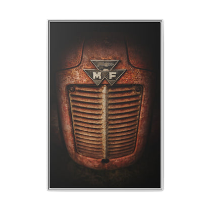 Vintage Rusty Massey Grill on Canvas