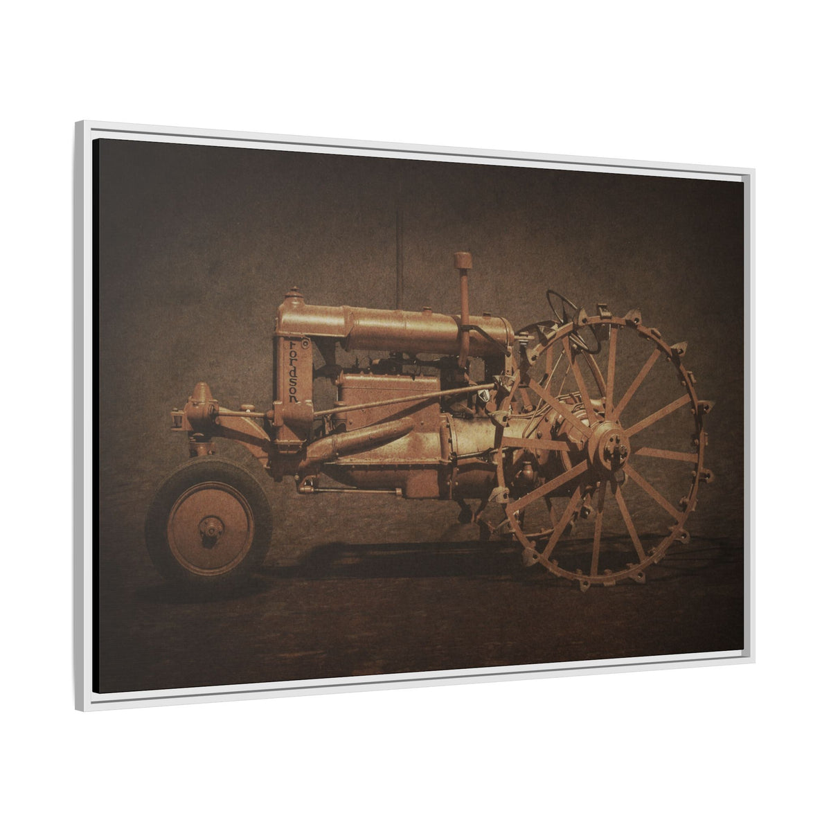Vintage Ford Fordson Steel Wheel | Wall Art on Framed Canvas