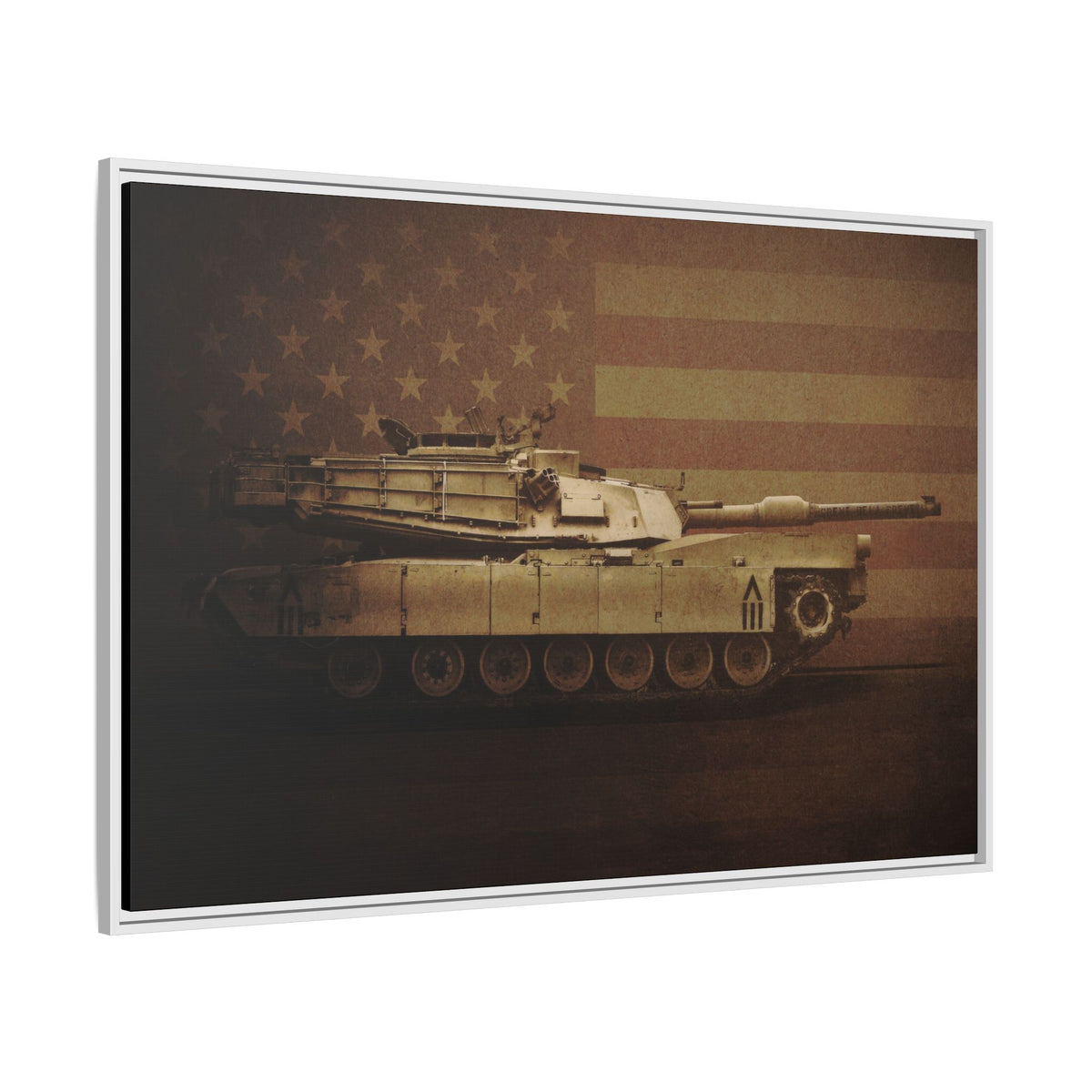 Abrams M1 Tank | Framed Wall Art on Stretched Canvas