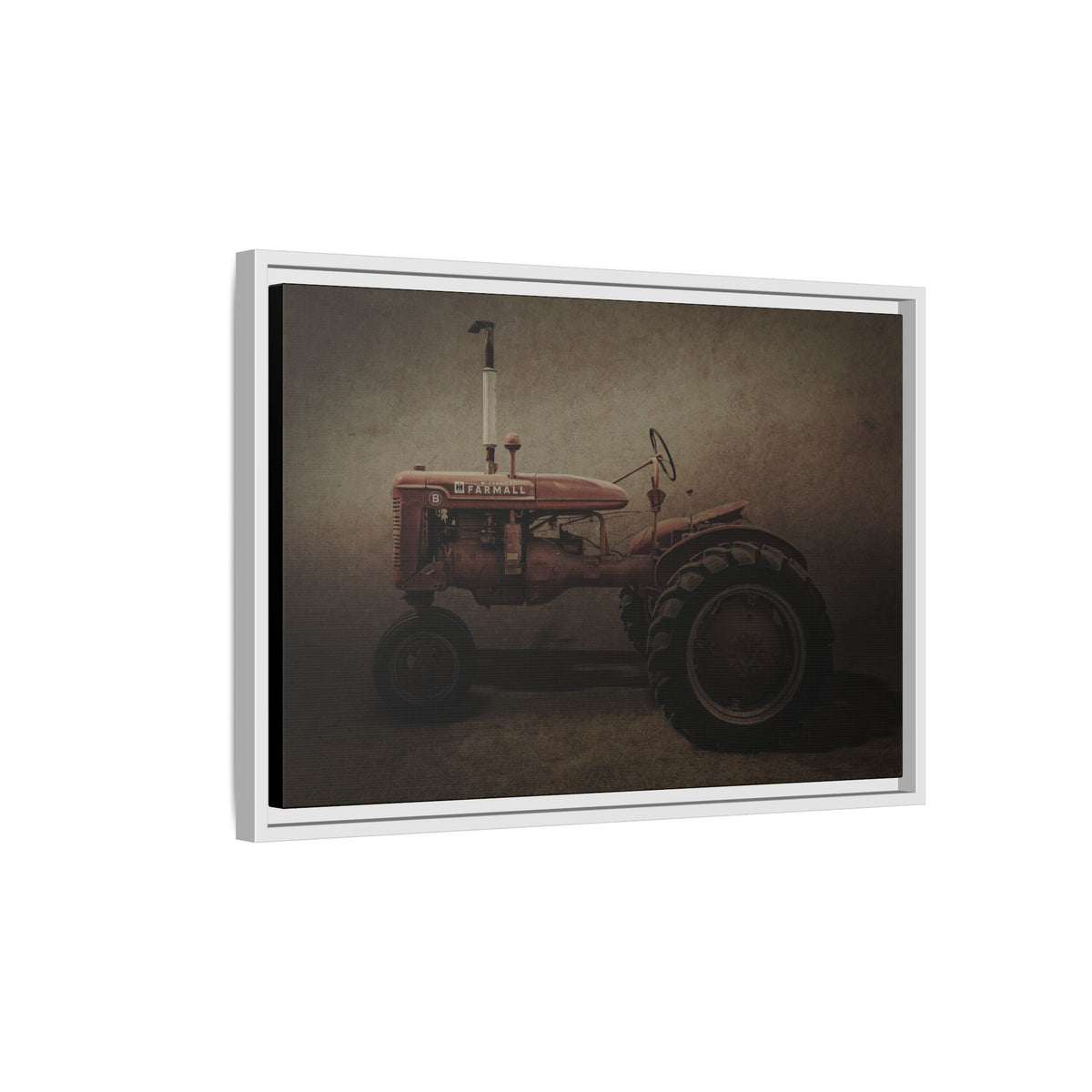 Vintage Farmall Model B Tractor | Framed Wall Art on Stretched Canvas