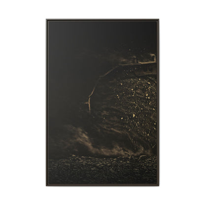 Epic Dozer Track Triptych Left | Matte Canvas Print (Framed)
