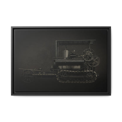 Vintage Holt Crawler Photo Wall Art on Canvas | Industrial Artwork