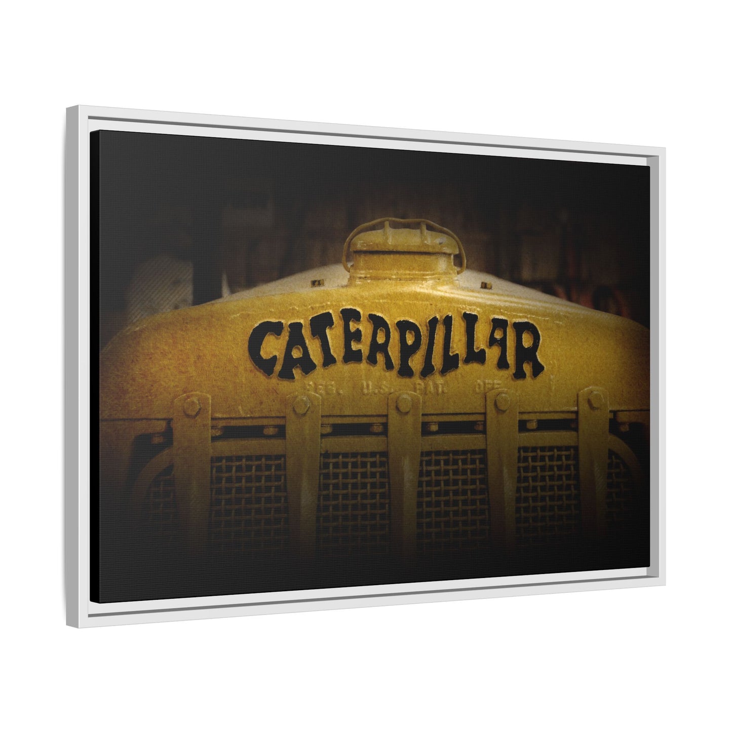 Copy of Caterpillar Crawler 1925 D2 Grill Photo Wall Art on Framed Canvas