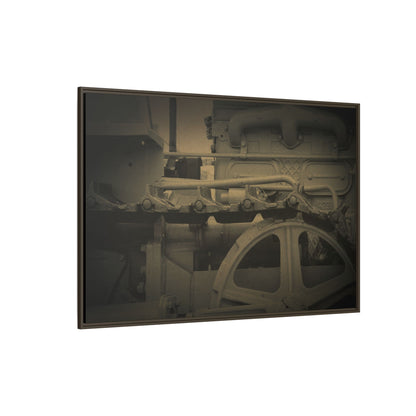 Vintage Track Detail | Framed Wall Art on Stretched Canvas